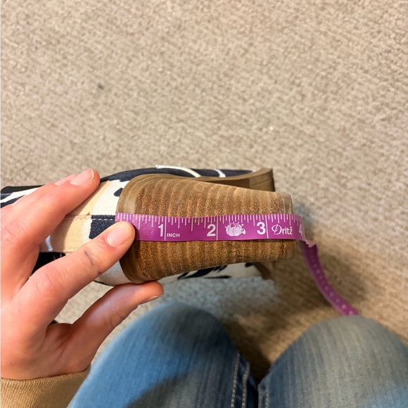 Womens cowprint Ankle block heel Boots - Picture 6 of 7